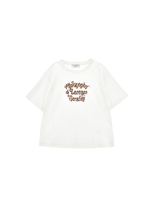T-shirt, bambina, logata. PHILOSOPHY | I1H602 82060001